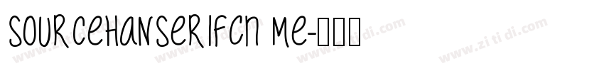 sourcehanserifCN me字体转换
